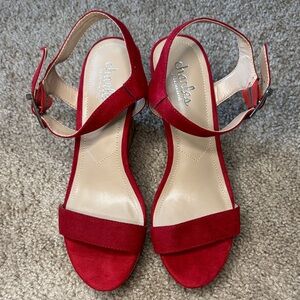 Charles By Charles David Red Sandals